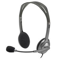 [981-000612] AUDIFONOS CON MICROFONO TIPO DIADEMA LOGITECH H111 COLOR GRIS ALAMBRICOS UN SOLO CONECTOR DE 3.5 MM MAC/LINUX/SMARTPHONE