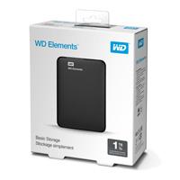 [WDBUZG0010BBK-WESN] DISCO DURO EXTERNO WD ELEMENTS 1TB 2.5 PORTATIL USB3.0 NEGRO WINDOWS WDBUZG0010BBK-WESN
