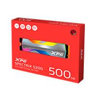 [ASPECTRIXS20G-500G-C] UNIDAD DE ESTADO SOLIDO SSD INTERNO XPG SPECTRIX 500GB S20G M.2 2280 NVME PCIE GEN 3X4 LECT.2500 ESCRIT. 1800 MBS 3DNAND PC MINIPC CON DISIPADOR GAMER RGB (ASPECTRIXS20G-500G-C)
