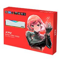 [AX4U32008G16A-DW50] MEMORIA XPG SPECTRIX D50 UDIMM DDR4 16GB (2X8GB) PC4-25600 3200MHZ CL16 1.35V CON DISIPADOR PC/GAMER