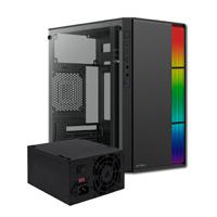 [AC-935753-1] GABINETE ACTECK FUSION II GI440 / MICRO TORRE / MICRO ATX, MINI ITX / FUENTE 500W / ILUMINACION RGB