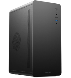 [QCMT-13] GABINETE MICRO TORRE QUARONI MICRO ATX, MINI ITX/1USB 2.0 1USB 3.0/USB 3.0/VERTICE CURVO/FUENTE 500