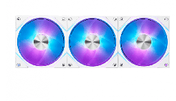 [MPG EZ120 ARGB WHITE-3W] Ventilador Msi  Mpg Ez120 Argb /120mm/blanco/gamer/kit 3/rgb