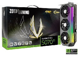 [dim-ZT-B50710B-10P] Tarjeta de Video ZOTAC AMP Extreme INFINITY GeForce RTX 5070 Ti 16GB 256-Bit GDDR7 PCI Express 5.0 DLSS 4.0  ZT-B50710B-10P