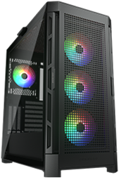 [385AD10.0003] Gabinete Cougar Airface Pro RGB, Midi-Tower, ATX/CEB/EATX/Micro-ATX/Mini-ITX, USB 2.0/3.0, sin Fuente, 4 Ventiladores Instalados, Negro