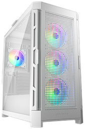 [385AD10.0004] Gabinete Cougar Airface Pro RGB, Midi-Tower, ATX/CEB/EATX/Micro-ATX/Mini-ITX, USB 2.0/3.0, sin Fuente, 4 Ventiladores Instalados, Blanco