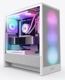 [CC-H52FW-R1] Gabinete Nzxt H5 Flow Rgb White Atx Cristal Templado, 1 Usb 3.2, 1 Usb Tipo C 3.2.