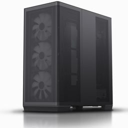 [4711099474301] Gabinete APNX C1 con Ventana, Midi-Tower, ATX/Micro-ATX/Mini-ITX, USB 3.0, sin Fuente, 4 Ventiladores ARGB Incluidos, Negro