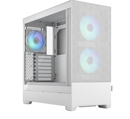 [FD-C-POR1A-01] Gabinete Fractal Design Pop Air con Ventana RGB, ATX, Mini-ITX/ATX/Micro-ATX, USB 3.0, sin Fuente, Blanco