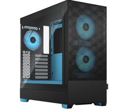 [FD-C-POR1A-02] Gabinete Fractal Design Pop Air con Ventana RGB, ATX, Mini-ITX/ATX/Micro-ATX, USB 3.0, sin Fuente, Negro/Azul