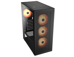[382AC80.0001-1] Gabinete Cougar Mx220 Negro Rgb Crist Temp Atx