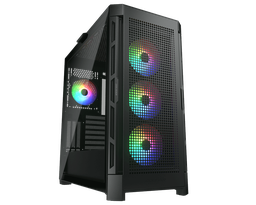 [385AD10.0001-1] Gabinete Cougar Duoface Pro Negro Rgb Crist Temp Atx