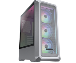 [385CC50.0002-1] Gabinete Cougar Archon 2 Mesh RGB con Ventana, Midi-Tower, ATX/Micro ATX/Mini-ITX, USB 2.0/3.0, sin Fuente, 3 Ventiladores ARGB Instalados, Blanco