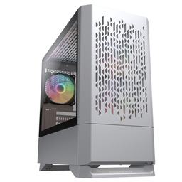 [385JM80.0002-1] Gabinete Cougar MG140 Air RGB con Ventana, Mini Tower, micro ATX/Mini-ITX, USB 3.0, sin Fuente, Blanco