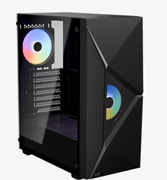 [4711099476794] Gabinete Aerocool Player G-bk-v1 Negro Cris Temp Rgb Atx/matx/mitx