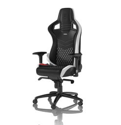 [4250144800226] Silla Noblechairs Epic Gaming De Cuero Real De Grano Superior Black/white/red