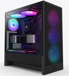 [CC-H52FB-R1] Gabinete Nzxt H5 Flow Rgb Black Atx Cristal Templado, 1 Usb 3.2, 1 Usb Tipo C 3.2.