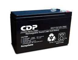 [12V 7.2AH] Bateria De Reemplazo Marca Cdp Mod Slb12-7.2 Ah Plomo Acido Libre De Mantenimiento