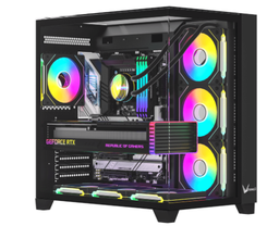 [4711401660958] Gabinete Formula Crystal Z9 Floe, Mid Atx, Usb 3.0, Type-c,black