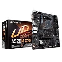 [A520M S2H] Mb Gigabyte A520 Amd S-am4 3a Gen/2xddr4 3200/hdmi/dvi/vga/4xusb 3.2/m.2/micro Atx/gama Basica