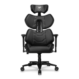 [3MTRESLB.0001] Silla Cougar Terminator Elite Cuero Sintetico / Terciopelo Black / Silver 135kg