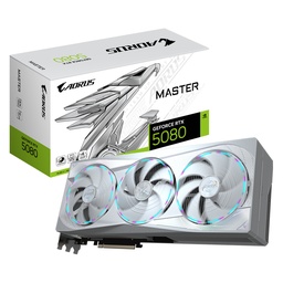 [GV-N5080AORUSM ICE-16GD] Tarjeta de Video Gigabyte NVIDIA AORUS GEFORCE RTX 5080 MASTER ICE, 16GB 256-bit GDDR7