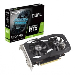 [DUAL-RTX3050-O6G] Tarjeta De Video Asus Nvidia Rtx 3050 /pcie X16 4.0 /6gb Gddr6 /hdmi /dp /dvi-d /estandar /gama Media