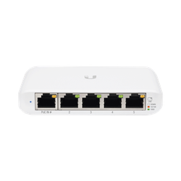 [USW-FLEX-MINI-1] Switch Unifi Administrable Compacto De 5 Puertos 10/100/1000 Mbps, Soporta Entrada De Poe 802.3af/at