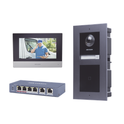[DSKIS601-V2] Kit De Videoportero Ip Con Llamada A App De Smartphone Y Lector De Tarjetas Em / 2da Generación (modular) / Montaje Para Empotrar Incluido