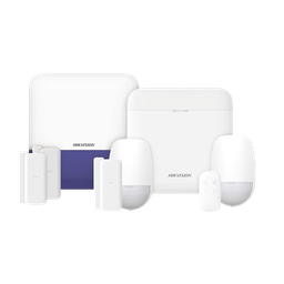 [DS-PWA48-KSV2] (ax Pro) Kit De Alarma Ax Pro Con Gsm (3g/4g) / Incluye: 1 Hub Con Bateria De Respaldo / 2 Sensores Pir / 3 Contactos Magnéticos Mini / 1 Control Remoto / 1 Sirena Inalambrica Exterior  / Wifi / Compatible Con Hik-connect P2p