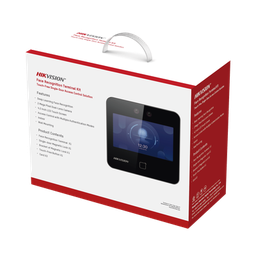 [DS-KAS343] Kit De Control De Acceso Todo Incluido Con Lector De Rostros, Qrs Y Tarjetas / 1,500 Rostros / Compatible Con App Hikconnect /incluye Electroimán  Botón De Salida Y Montajes Z Y L Para Imán