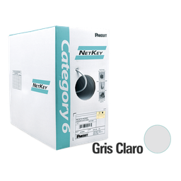 [NUC6C04IG-FE] Bobina De Cable Utp 305 M. De Cobre, Netkey, Reelex, Gris, Categoría 6 (24 Awg), 1000mbps, Pvc (cm), De 4 Pares