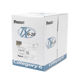 [PUD6C2804BU-CE] Bobina De Cable Utp 305 M. De Cobre Tx6-28®, Azul, Categoría 6, Diámetro Reducido (28 Awg), Cm/lszh, De 4 Pares