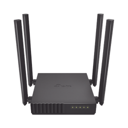 [ARCHERC50] Router Inalámbrico Doble Banda Ac, 2.4 Ghz Y 5 Ghz Hasta 1200 Mbps, 4 Antenas Externas Omnidireccional, 4 Puertos Lan 10/100 Mbps, 1 Puerto Wan 10/100 Mbps, Versión 6