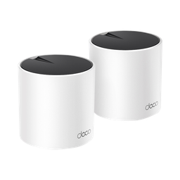 [DECOX55-2PACK] Kit 2 Routers Inalámbricos Mesh Interior Para Hogar / Doble Banda Wi-fi 6 Ax3000 Mbps / 3 Puerto Gigabit Wan/lan / 2 Antenas Internas / Administración Mediante La App Deco (ios, Android) / Protección Homeshield