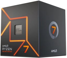 [100-100000592BOX-3] Procesador AMD Ryzen 7 7700 con AMD Radeon Graphics, Socket AM5, 5GHz, 8 Núcleos, 32MB Caché - Incluye Disipador