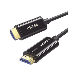 [80409] Cable Hdmi De 30 Metros Por Fibra Óptica 8k@60hz / Fibra De 4 Núcleos + Cobre Estañado De 7 Núcleos / Compatible Con Hdmi 2.1 / Alta Velocidad 18 Gbps / 3d / Hdr / Caja De Aleacion Zinc / Premium