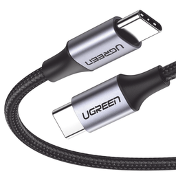 [50150] Cable Usb-c A Usb-c | 1 Metro | Transferencia De Datos De 480 Mbps | Carga Rápida De Hasta 60w | Qc 4.0/3.0/2.0 | Pd3.0 | Fpc | Afc | Protección Integrada | Caja De Aluminio | Nylon Trenzado | Color Negro.