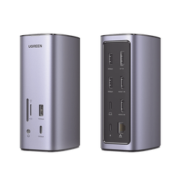 [90325] Hub Usb-c (docking Revodok Pro) 12 En 1 | 2 Usb-a 3.0 | 1 Usb-c Pd Carga 100w | 1 Usb-a 3.1 | 1 Usb-c 3.1 | Hdmi 4k | Hdmi 8k Ultra Hd | Display Port 4k | Rj45 (gigabit) | Lector Tarjeta Sd + Micro Sd (tf) | Jack Audio 3.5mm.