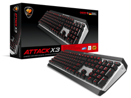 [37ATRM4MB.1009] Teclado Cougar Attack X3 Rgb Mecanico Cherry / EspaÑol