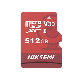 [HS-TF-E1/512G] Memoria Microsd / Clase 10 De 512 Gb / Especializada Para Videovigilancia (uso 24/7) / Compatibles Con Cámaras Hikvision Y Otras Marcas / 95 Mb/s Lectura / 60 Mb/s Escritura
