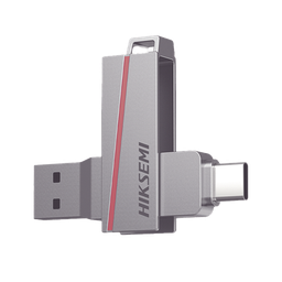 [HS-USB-E307C/128G] Memoria Usb Dual De 128 Gb / Usb-c Y Usb-a / Transferencia De Alta Velocidad / Metálica / Compatible Con Dispositivos Móviles, Windows, Mac Y Linux