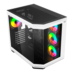 [BR-938693-2] Gabinete Balam Rush Tank 9600 M-atx Cristal Argb B/n Br-938693