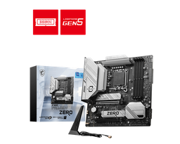 [B760M PROJECT ZERO-1-1] Tarjeta Madre Msi B760m Project Zero 1700, Ddr5, Matx