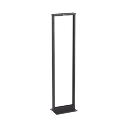 [R2P] Rack De Dos Postes Estándar De 19 In, Rieles Numerados Y Roscados #12-24, Fabricado En Aluminio, 45 Unidades De Rack, Color Negro