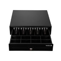 [TZBE5B8M100] Cajon De Dinero Techzone Tzbe5b8m100, Compartimento, 5 Billetes, 8 Monedas, Removible, Negro