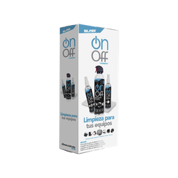 [ON-OFF-CLEANER-PACK] Kit De Limpieza, Incluye 4 Productos Especializados En Limpieza De Pantallas Y Superficies, Equipo De Cómputo Y Electrónicos