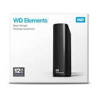 [WDBWLG0120HBK-NESN-1] Disco Duro Externo Wd Elements 12tb 3.5 Escritorio Usb3.0 Negro Windows Wdbwlg0120hbk-nesn