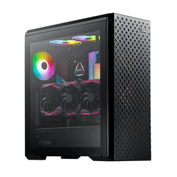 [DEFENDER PRO-BKCWW] Gabinete Adata Xpg Defender Pro Mid Tower Panel Cristal Templado Atx 3 Ventiladores Negro (defender