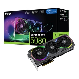 [VCG508016TFXXPB1-O,751492794242] Tarjeta De Video Pny Nvidia Rtx 5080 Argb Tripl Fan Oc / 16gb Gddr7 / Pcie 5.0 X16 / Gama Alta/